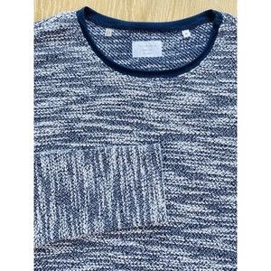 7 Diamonds Men’s Sweater Made Well Soft Knit Size Medium Blue & White Burgos Fit